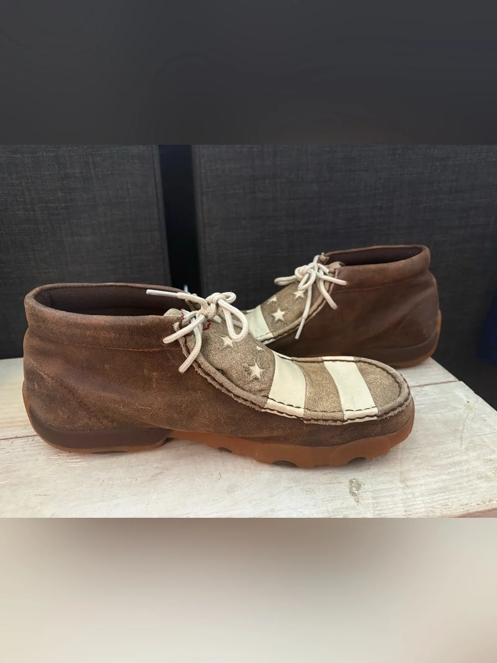 Twisted X Men's Chukka Driving Moc Shoes, MDM0075 Size 10 M